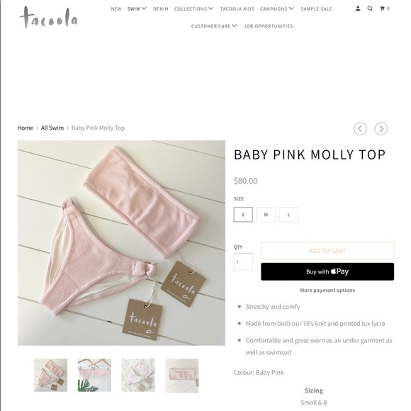 🆕🔥Tacoola Bikini 2 Piece Set Size Large - Picture 10 of 10